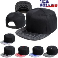 Baseball Hat Cap Snapback Bandana Visor Flat Hip Hop Adjustable Plain Hats s  eb-24587345